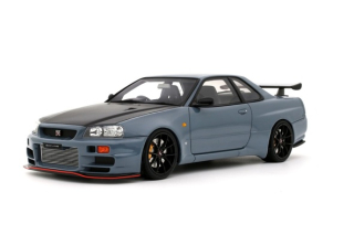 Nissan Skyline GT-R BNR34 with Body Kit 2025 stealth grey 1:18 OttOmobile
